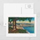 Casino en Pier, Santa Cruz, Santa Cruz, CA Briefkaart (Voorkant / Achterkant)