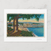 Casino en Pier, Santa Cruz, Santa Cruz, CA Briefkaart (Voorkant)