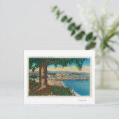 Casino en Pier, Santa Cruz, Santa Cruz, CA Briefkaart (Staand voorkant)