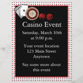 Casino-evenement Flyer (Voorkant)