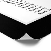 CASINO-feest zitplaats bord, verjaardagsfeest stoe Poster (Hoek)