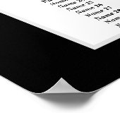 CASINO feest zitplaats bord, verjaardagsfeest stoe Poster (Hoek)