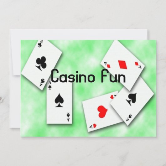 Casino Fun Uitnodiging (Voorkant)