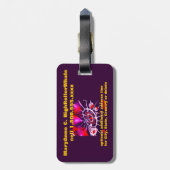 Casino Gambler High Roller Bagagelabel (Achterkant verticaal)