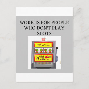 casino-gambler van slots player briefkaart