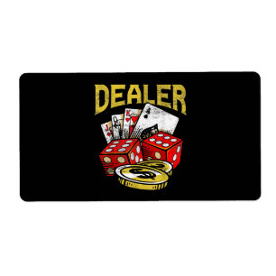 Casino Gambling Dealer Texas Holdem Poker Etiket
