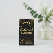 casino gambling hotel event party planner visitekaartje (Staand voorkant)