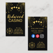casino gambling hotel event party planner visitekaartje (Voorkant / Achterkant)