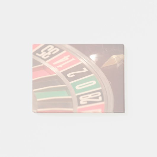 Casino Gambling Roulette Wheel  Retro Styl Post-it® Notes (Voorkant)