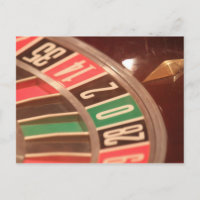 Casino Gambling Roulette Wheel  Retro Style