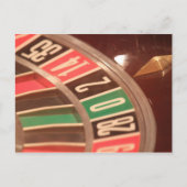 Casino Gambling Roulette Wheel  Retro Style Briefkaart (Voorkant)