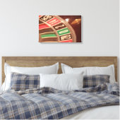 Casino Gambling Roulette Wheel  Retro Style Canvas Afdruk (Insitu (Slaapkamer))
