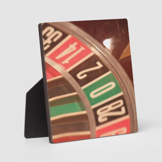 Casino Gambling Roulette Wheel  Retro Style Fotoplaat (Voorkant)