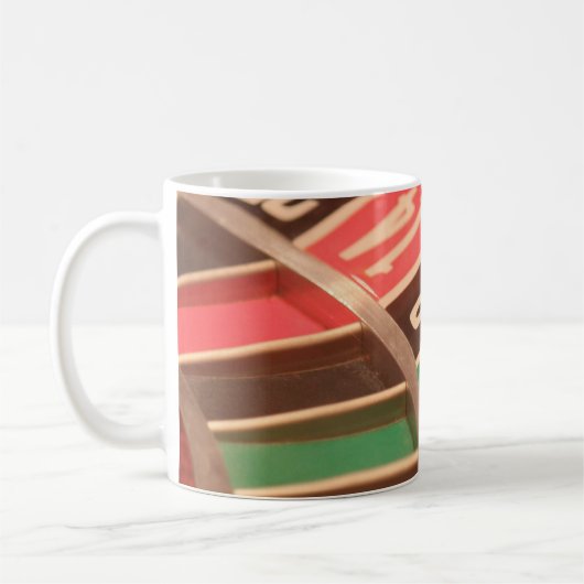 Casino Gambling Roulette Wheel  Retro Style Koffiemok (Links)