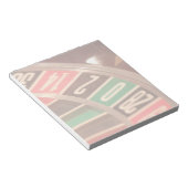 Casino Gambling Roulette Wheel  Retro Style Notitieblok (Schuin)