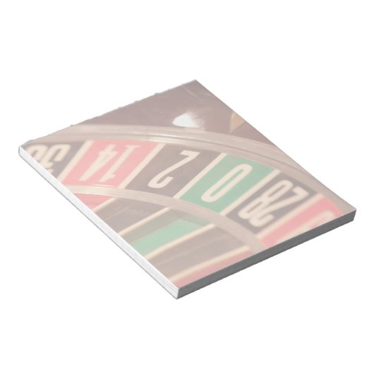 Casino Gambling Roulette Wheel  Retro Style Notitieblok (Schuin)