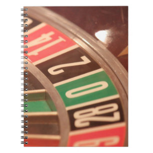 Casino Gambling Roulette Wheel  Retro Style Notitieboek