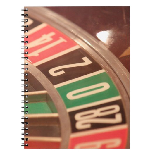 Casino Gambling Roulette Wheel  Retro Style Notitieboek (Voorkant)
