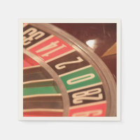 Casino Gambling Roulette Wheel Retro Style