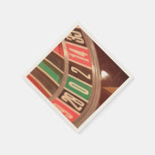 Casino Gambling Roulette Wheel  Retro Style Servetten (Hoek)