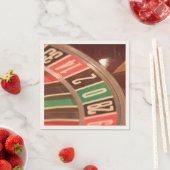 Casino Gambling Roulette Wheel  Retro Style Servetten (Insitu)