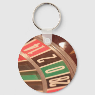 Casino Gambling Roulette Wheel Retro Style Sleutelhanger