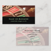 Casino Gambling Roulette Wheel  Retro Style Visitekaartje (Voorkant / Achterkant)