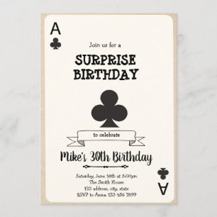 Casino-gamekaartuitnodiging Kaart