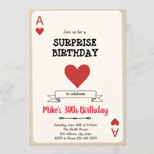 Casino-gamekaartuitnodiging Kaart