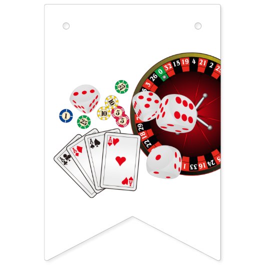 casino, gelukkige verjaardag, BUNNING BANNER (Zevende vlag)