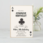 Casino gok kaart uitnodiging (Staand voorkant)