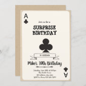 Casino gok kaart uitnodiging (Voorkant / Achterkant)