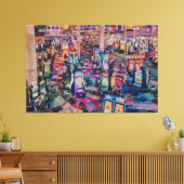 Casino gokautomaten canvas afdruk (Insitu (Woonkamer))