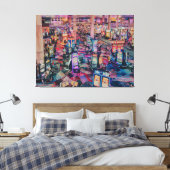 Casino gokautomaten canvas afdruk (Insitu (Slaapkamer))