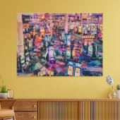Casino gokautomaten canvas afdruk (Insitu (Woonkamer))