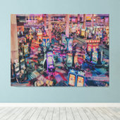 Casino gokautomaten canvas afdruk (Insitu (Houten vloer))