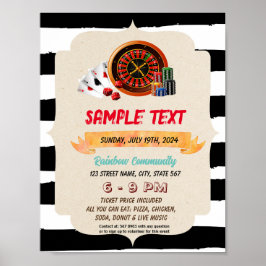 Casino gokflyer poster