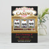 casino gokkasten machine Las Vegas casino nacht Kaart (Staand voorkant)