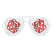 Casino Gokken Craps Red Dice Aviator Zonnebril (Voorkant)