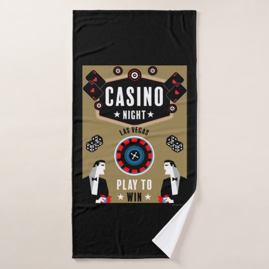 Casino Gokken Poker Roulette Badhanddoek (Badhanddoek)