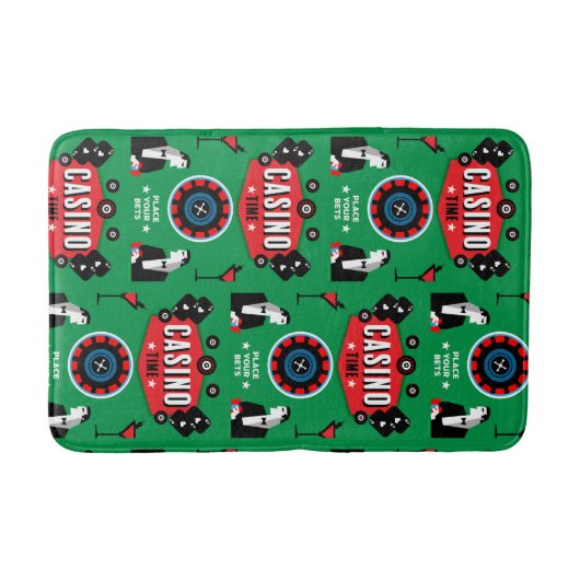 Casino Gokken Poker Roulette Badmat (Voorkant)