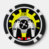 Casino Gokken Poker Roulette Chips (Achterkant)