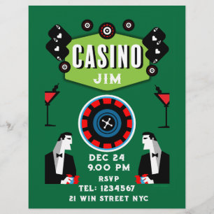 Casino Gokken Poker Roulette Flyer