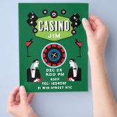Casino Gokken Poker Roulette Flyer (Hand)