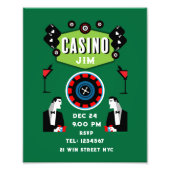 Casino Gokken Poker Roulette Foto Afdruk (Voorkant)