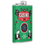 Casino Gokken Poker Roulette Heupfles (Rechts)