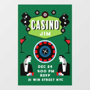 Casino Gokken Poker Roulette Raamsticker