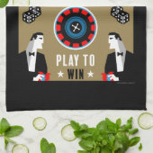 Casino Gokken Poker Roulette Theedoek (Gevouwen)