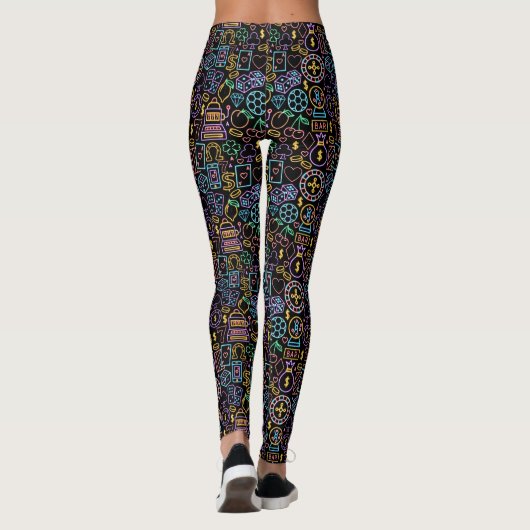 Casino Gokken Pop Mode Leggings (Achterkant)