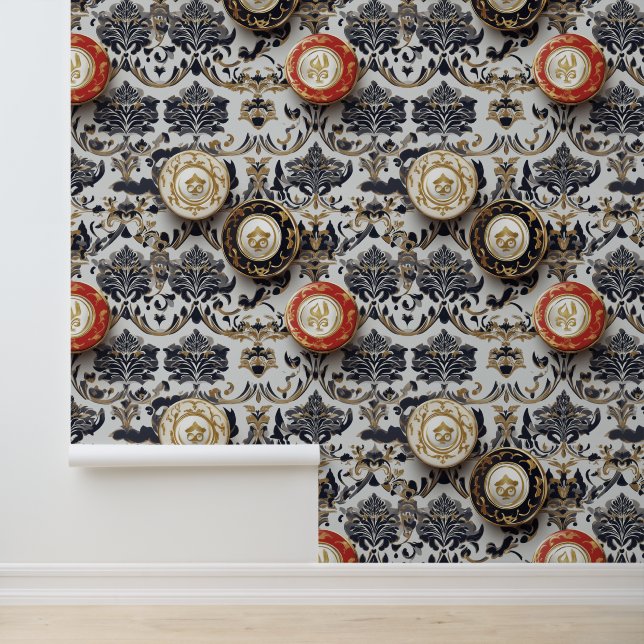 Casino Gokken Spelletjes Rood & Zwart Chips Behang (Applicatie)